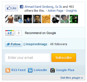 easy mashable social bar