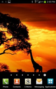 African Sunset Live Wallpaper