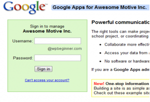 login google apps