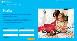 pendaftaran penawaran upgrade windows