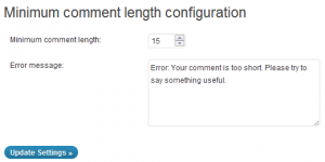 plugin WordPress Minimum Comment Length plugin WordPress Minimum Comment Length