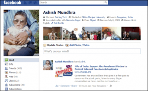 facebook imeline sudah terhapus