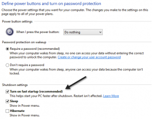 fast startup fast startup
