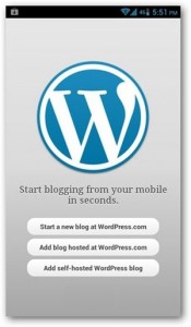 setting wordpress di android