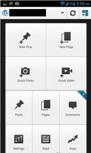 tombol wordpress.com aplikasi wordpress android