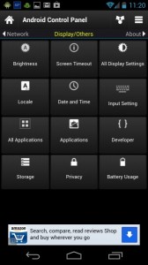 android control panel bagian display