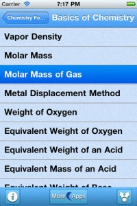 aplikasi ios Chemical Formula Calculator