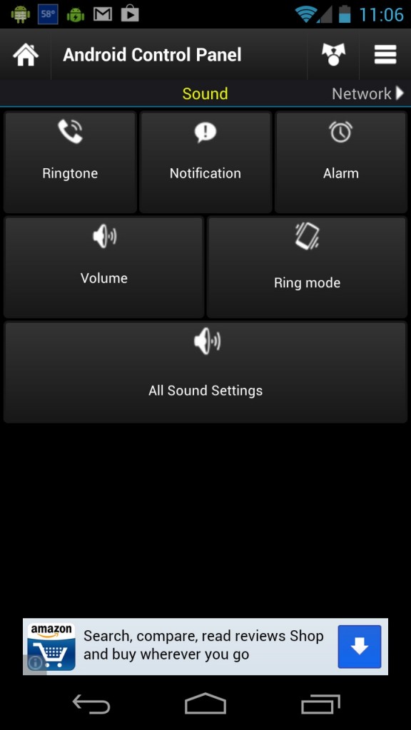 control panel for android