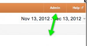 admin google analytics