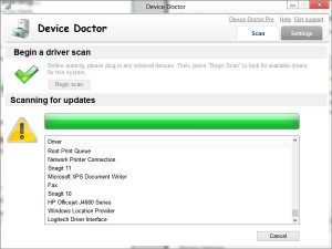 device doctor scan sistem