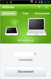 disconnect dari airdroid