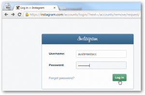 login instagram