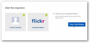 memulai transfer di free the photos