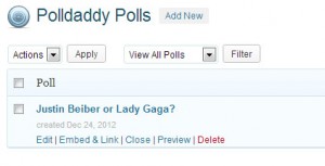 mengelola polling di polldaddy