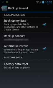 restore backup data informasi google