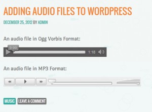 embed audio di wordpress
