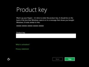 product key windows 8