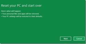 reset komputer windows 8