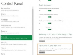 reset your pc di windows 8