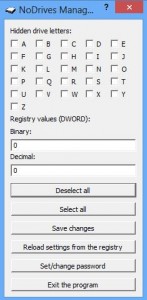 NoDrives Manager