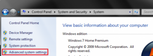 advanced system settings