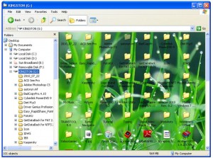 mengganti background flashdisk