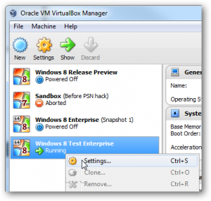 pilih virtual machine
