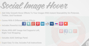 social image hover