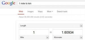 mengkonversi jarak di google