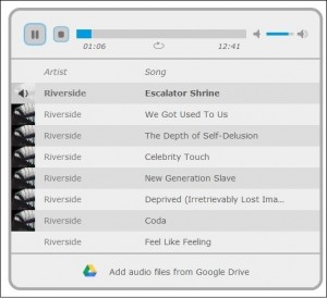 google drive mp3 player playlist