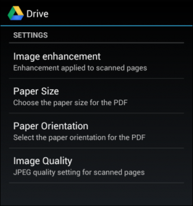 pengaturan google drive