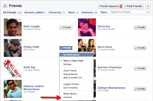 unfriend facebook friends
