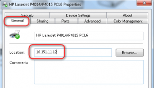 mengetahui ip address printer