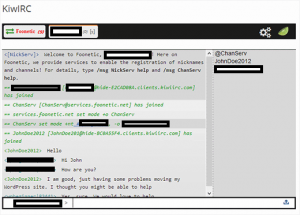 kiwiirc wordpress