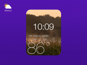 yahoo weather apple watch